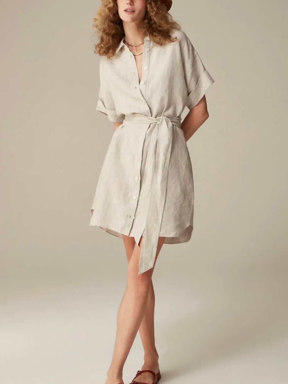 J.Crew Capitaine shirt-dress in linen